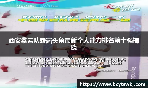 西安攀岩队崭露头角最新个人能力排名前十强揭晓